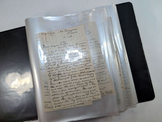 ARCHIVE OF LETTERS BY BRITISH-AMERICAN SHAKESPEARIAN ACTOR ERIC BLIND, to his parents in England, 1895-1916. With Content Pertaining to the careers of Ellen Terry, Sydney Greenstreet and Douglas Fairbanks.