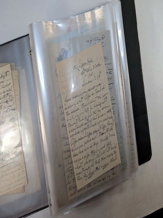 ARCHIVE OF LETTERS BY BRITISH-AMERICAN SHAKESPEARIAN ACTOR ERIC BLIND, to his parents in England, 1895-1916. With Content Pertaining to the careers of Ellen Terry, Sydney Greenstreet and Douglas Fairbanks.