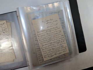 ARCHIVE OF LETTERS BY BRITISH-AMERICAN SHAKESPEARIAN ACTOR ERIC BLIND, to his parents in England, 1895-1916. With Content Pertaining to the careers of Ellen Terry, Sydney Greenstreet and Douglas Fairbanks.