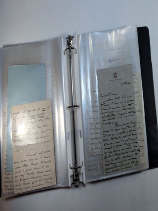 ARCHIVE OF LETTERS BY BRITISH-AMERICAN SHAKESPEARIAN ACTOR ERIC BLIND, to his parents in England, 1895-1916. With Content Pertaining to the careers of Ellen Terry, Sydney Greenstreet and Douglas Fairbanks.