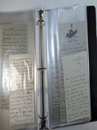 ARCHIVE OF LETTERS BY BRITISH-AMERICAN SHAKESPEARIAN ACTOR ERIC BLIND, to his parents in England, 1895-1916. With Content Pertaining to the careers of Ellen Terry, Sydney Greenstreet and Douglas Fairbanks.