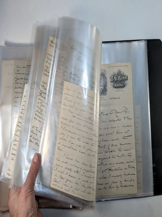 ARCHIVE OF LETTERS BY BRITISH-AMERICAN SHAKESPEARIAN ACTOR ERIC BLIND, to his parents in England, 1895-1916. With Content Pertaining to the careers of Ellen Terry, Sydney Greenstreet and Douglas Fairbanks.