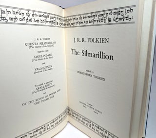 THE SILMARILLION. Edited by Christopher Tolkien. The True First Edition, First Printing.