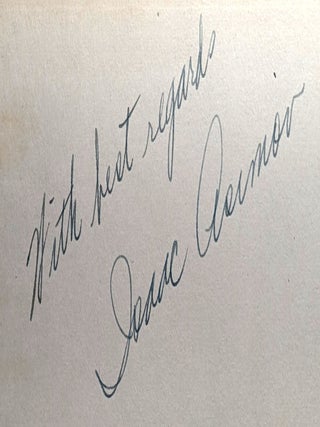 I, ROBOT. Signed by the Author, along with the Invitation to the Launch Party, Dec 2nd, 1950.