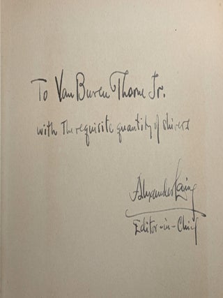 THE CADAVER OF GIDEON WYCK. By A Medical Student. Edited by Alexander Laing. Inscribed First Edition.