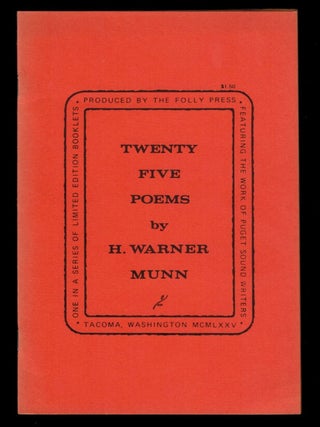 Item #4119 TWENTY FIVE POEMS. H. Warner MUNN