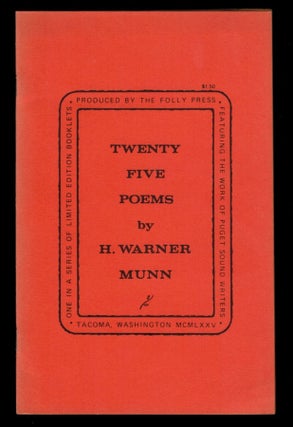 Item #4119 TWENTY FIVE POEMS. H. Warner MUNN