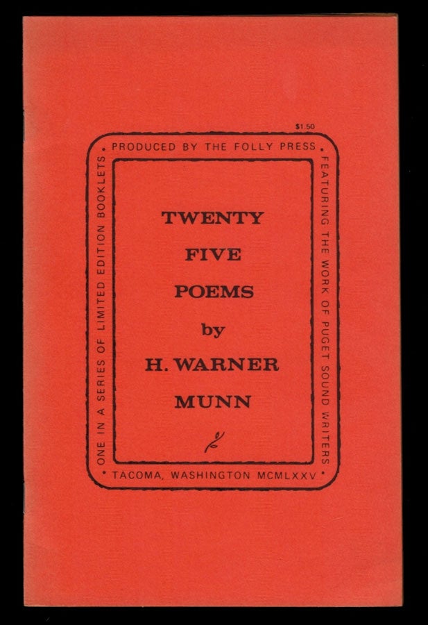 Item #4119 TWENTY FIVE POEMS. H. Warner MUNN.