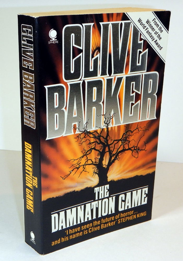 Item #4738 THE DAMNATION GAME. Inscribed by the Author. Clive BARKER.