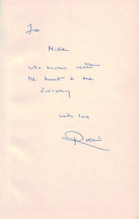 THE HUNTING DARK. Inscribed First Edition.